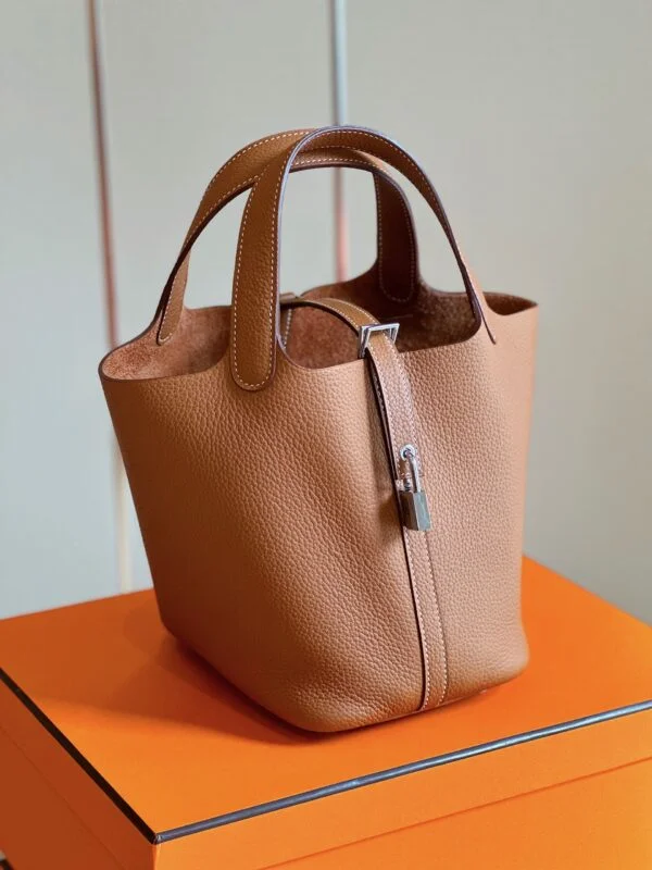 Hermès Picotin 18 Brown Silver Hardware Bag product view 3