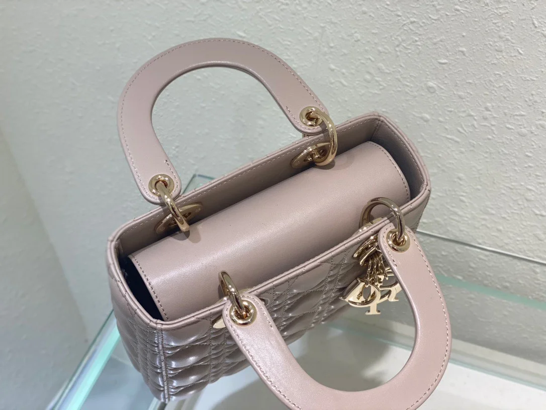 Dior Lady Light Pink Handbag 20 cm product view 5
