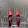 Hermès Women Red Leather Pointed Toe Flats product view 2