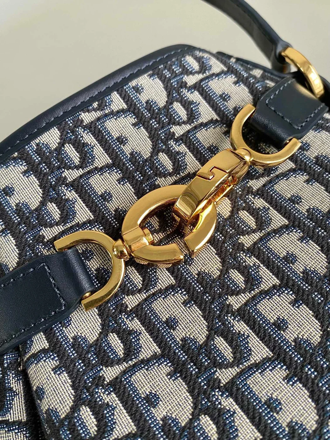 Dior Cest Canvas Backpack Embroidered Pattern Black 24x10x24.5 cm product view 5