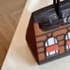 Hermès Birkin 20 Sellier Faubourg House Brown Palladium Hardware Bag product view 3