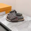 Louis Vuitton Women Black Multicolor Canvas Comfort Mules product view 5