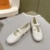 Louis Vuitton Women White Mesh Mary Jane Flats product view 4