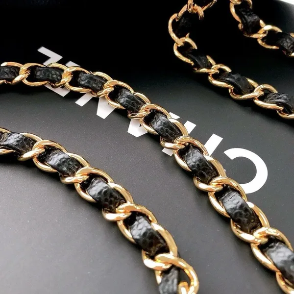 Chanel Classic Flap 25.5 Black Gold Hardware 187 factory Bag product view 9