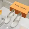 Louis Vuitton Women White Patent Leather Heels product view 1