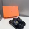 Hermès Women Black Leather Sandals product view 4