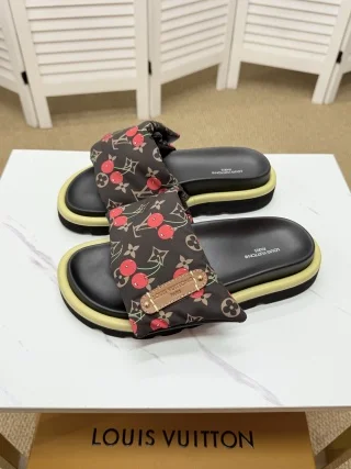 Louis Vuitton Cherry Pool Pillow Flat Comfort Mules product view 1