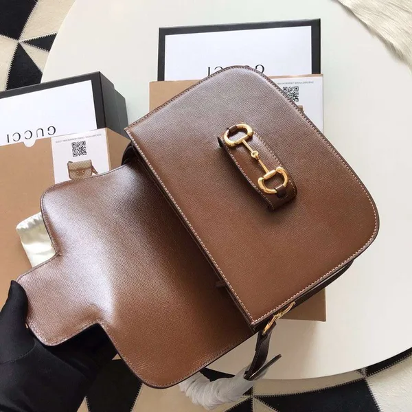 Gucci 1955 Horsebit Bag Women’s Brown Smooth Leather 25 cm product view 5