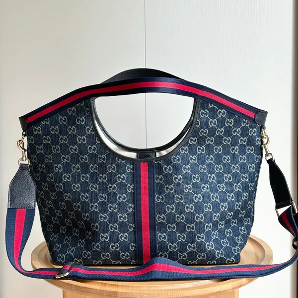 Gucci Giglio Tote Blue product view 4