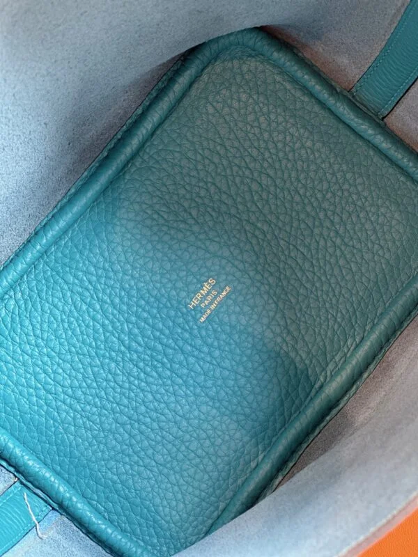 Hermès Picotin 18 Blue Togo Leather Gold Hardware Bag product view 6