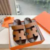 Hermès Women Brown Leather Sandals product view 3