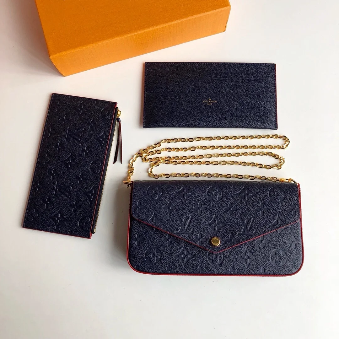 Louis Vuitton Félicie Pochette Bag Black product view 4