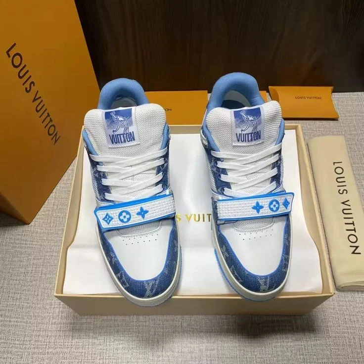Louis Vuitton Trainer Blue Sneakers product view 1