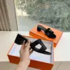 Hermès Women Black Embellished Leather Mules product view 5