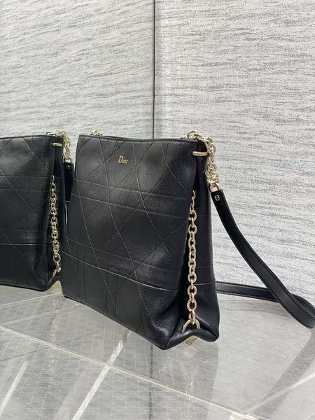 Dior Trianon bag in Black Gold Hardware product view 3