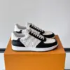 Louis Vuitton Men Black White Leather Sneakers product view 1