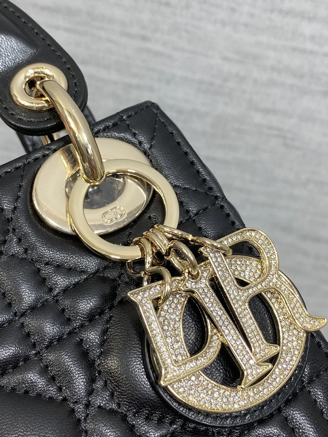 Dior Mini Lady Dior bag in Black product view 3