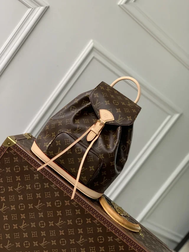 Louis Vuitton Montsouris PM backpack in Monogram coated canvas product view 1