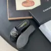 Chanel Women Black Leather Quilted Slides product view 5