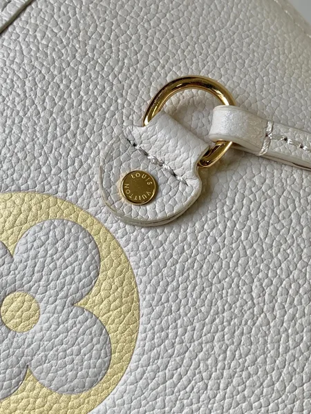 Louis Vuitton Neverfull MM Tote Bag 32 In White Mix Orange Calfskin product view 4