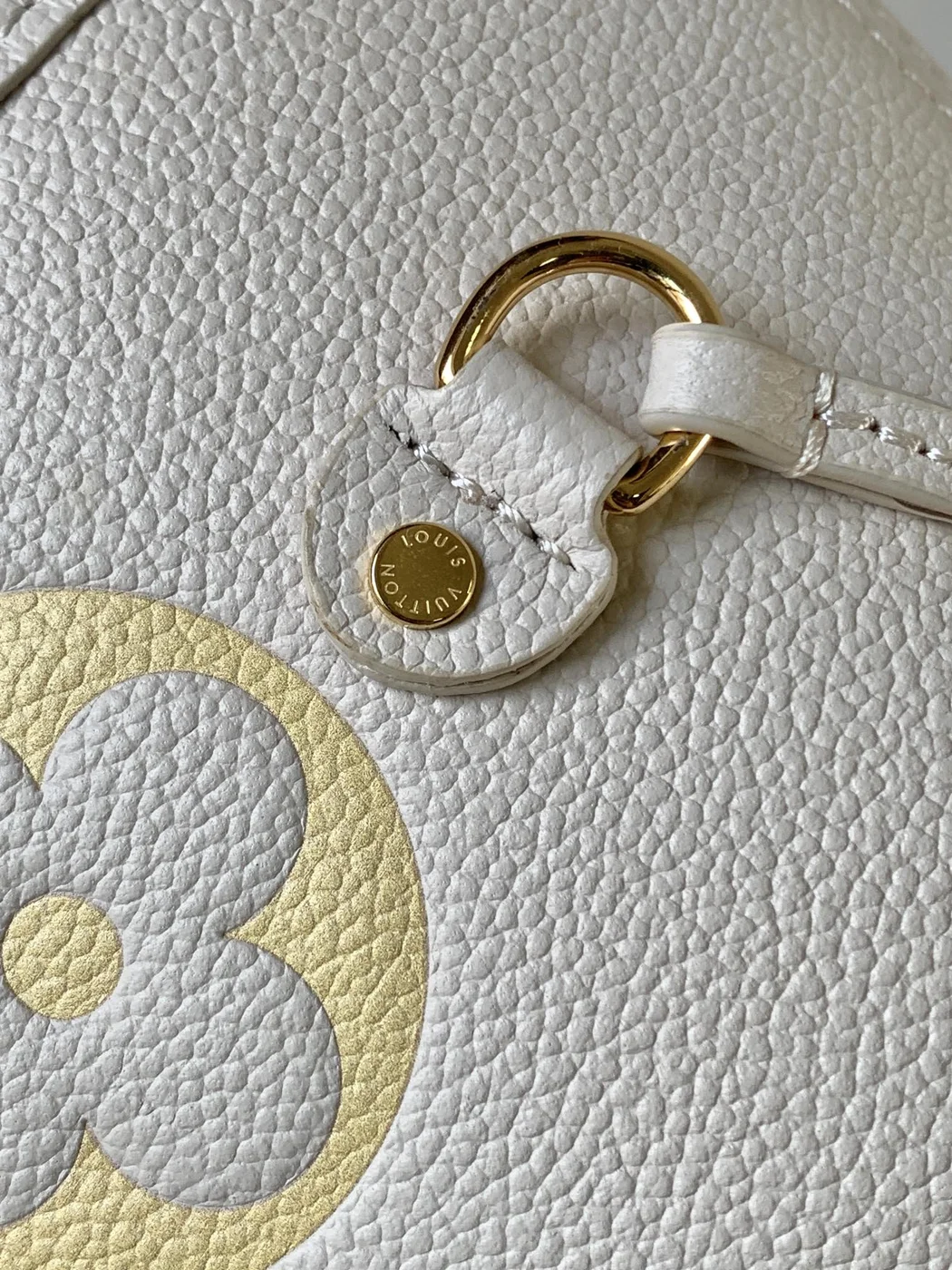 Louis Vuitton Neverfull MM Tote Bag 32 In White Mix Orange Calfskin product view 4