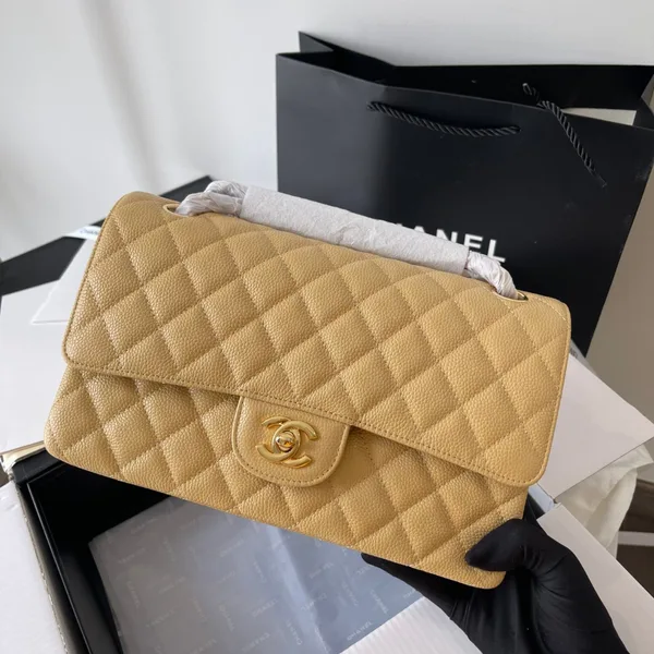 Chanel Medium Classic Hangdbags Cowhide Yellow 25.5 cm Bag product view 1