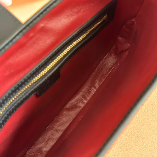 Gucci Jackie Small Shoulder Bag 27 In Black Calfskin Gold Hardware product view 8