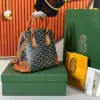 Goyard Alma Vedome Handbag Fabric Wrapped Leather Strap 24 cm product view 7