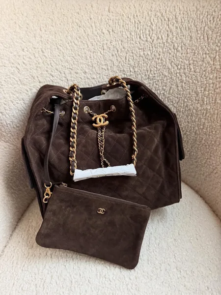 Chanel 25 Medium Chocolate Brown Gold hardware Bag product view 1