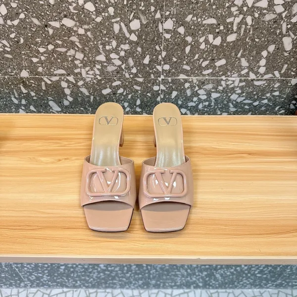 Valentino Women Nude Patent Leather Heels product view 6