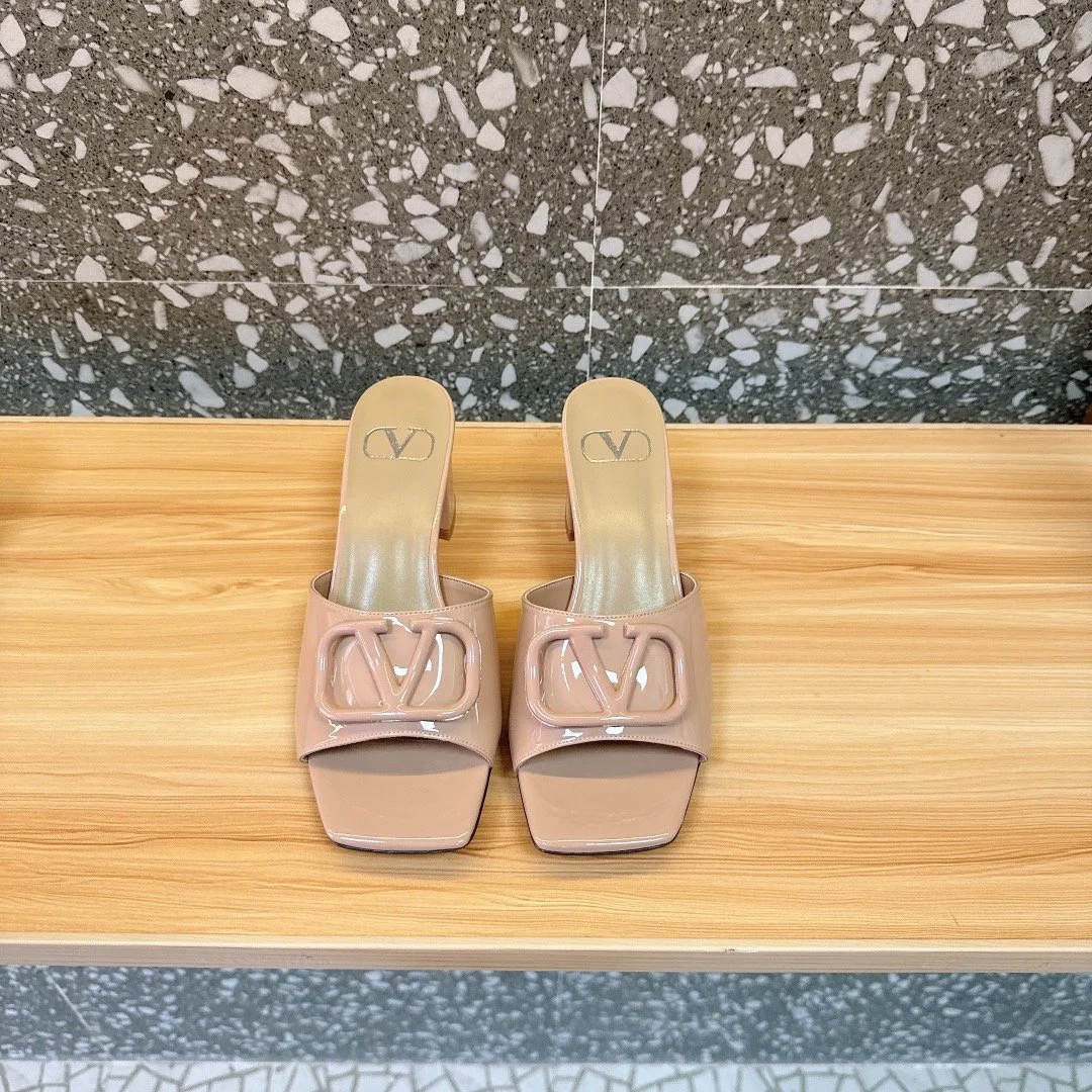 Valentino Women Nude Patent Leather Heels product view 6