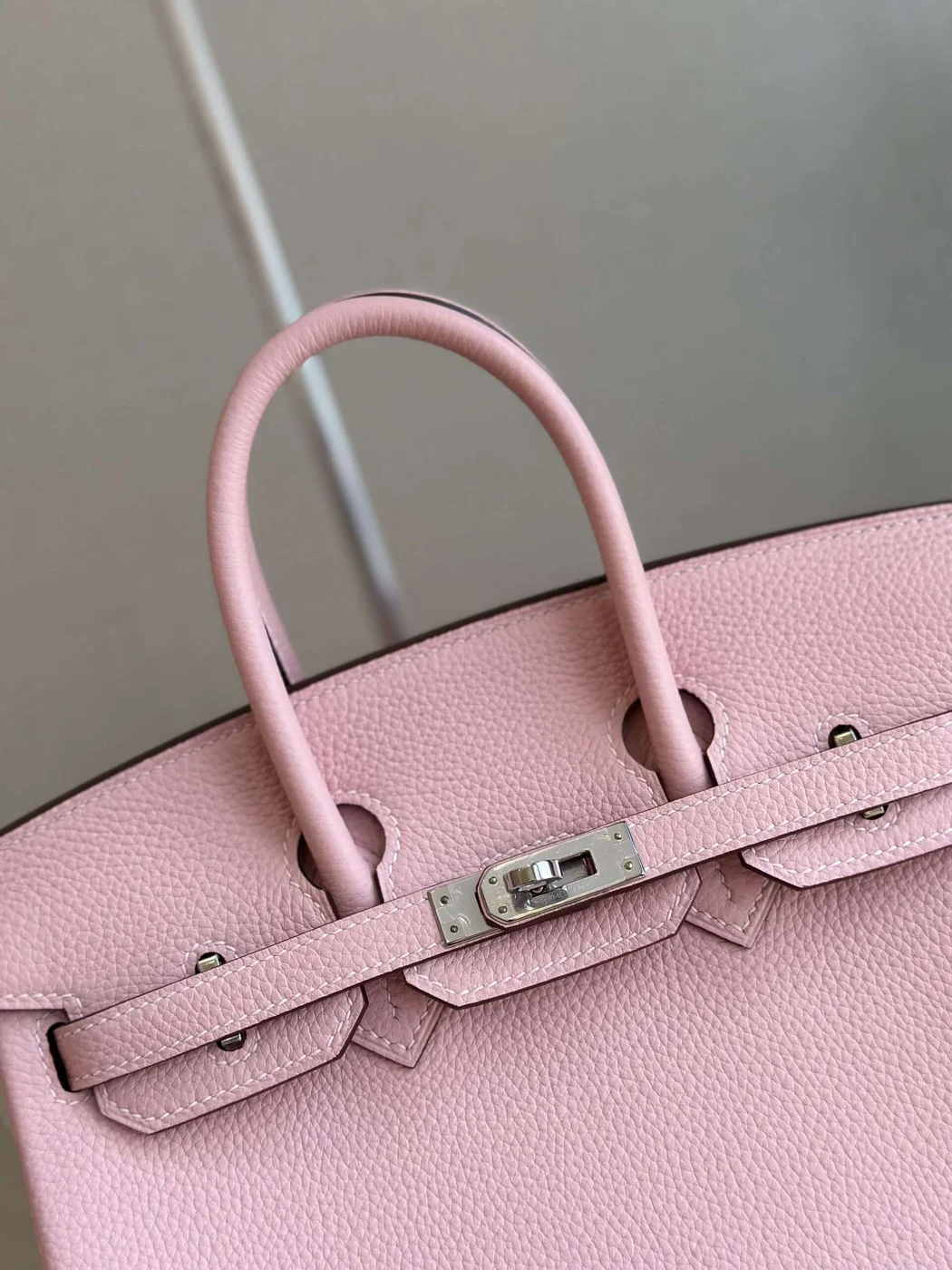 Hermès Birkin 25 Rose Pink Togo Leather Palladium Hardware Bag product view 2