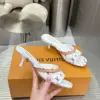 Louis Vuitton Women White Multicolor Leather Heels product view 6
