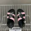 Hermès Women Black Pink Leather Strappy Sandals product view 2