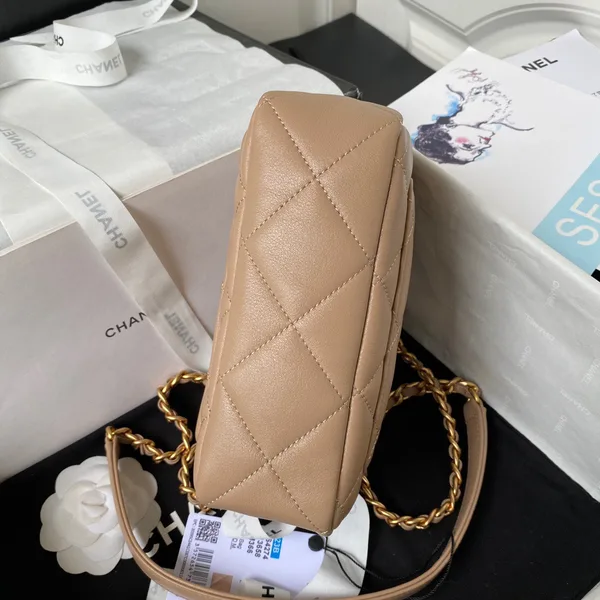 Chanel Woc Brown Handbags Pearl Handle Plated .5×14.5x5cm product view 8