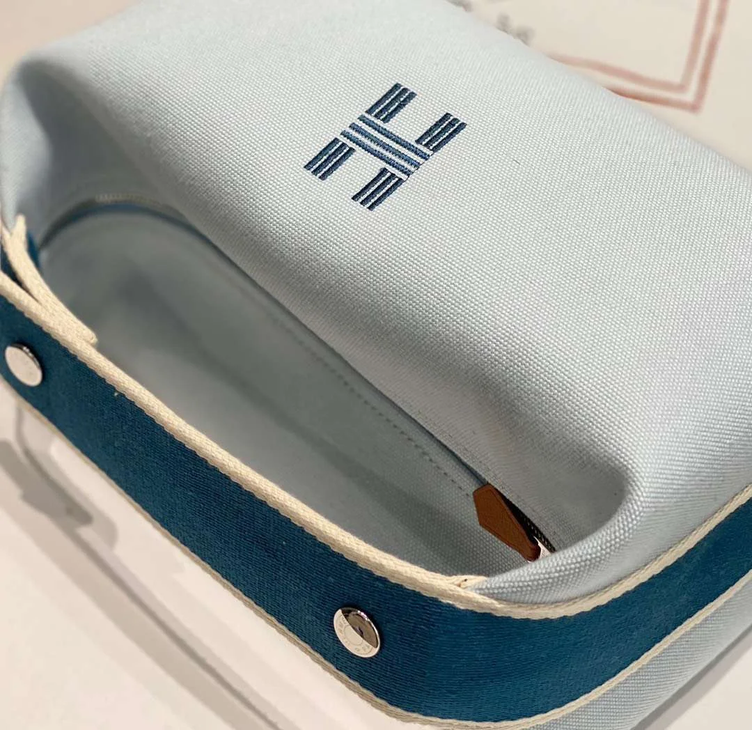 Hermès Bride A Brac PM Woman’s Clutch Bag Blue Handbags 12x20x10cm product view 6