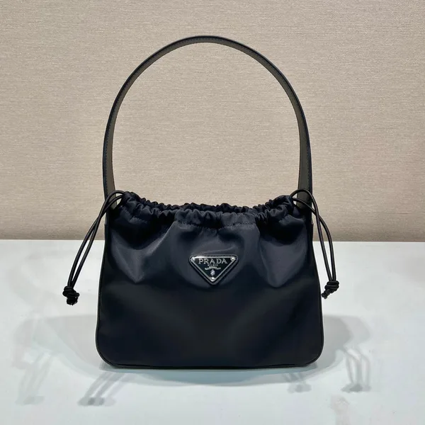 Prada Small Drawstring Bag 23 In Black Re-Nylon product view 1