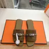 Hermès Women Brown Suede Slide Sandals product view 1