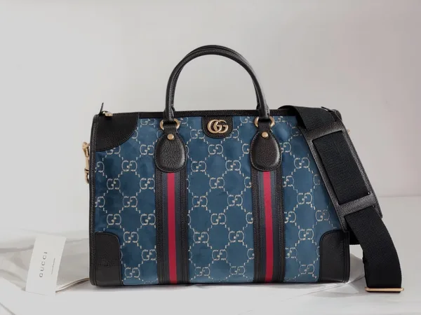 Gucci Velvet GG Monogram Textured Calfskin Bag product view 1