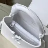 Louis Vuitton Capucines Handbags White Leather 21 cm product view 5