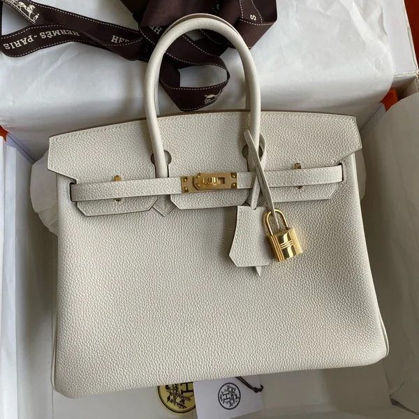 Hermès Birkin 25 cm Cream Togo Leather Gold Hardware Bag product view 1