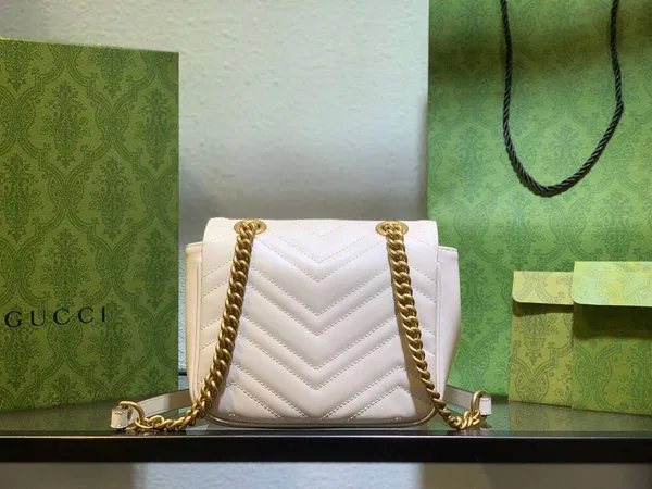 Gucci Marmont Women’s Handbag White 20 cm product view 3