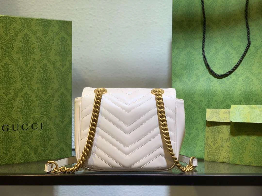 Gucci Marmont Women’s Handbag White 20 cm product view 3