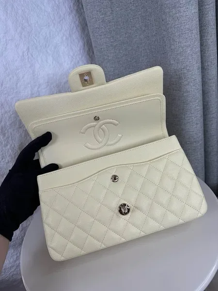 Chanel Classic Flap Light Yellow Medium 25 Bag product view 5
