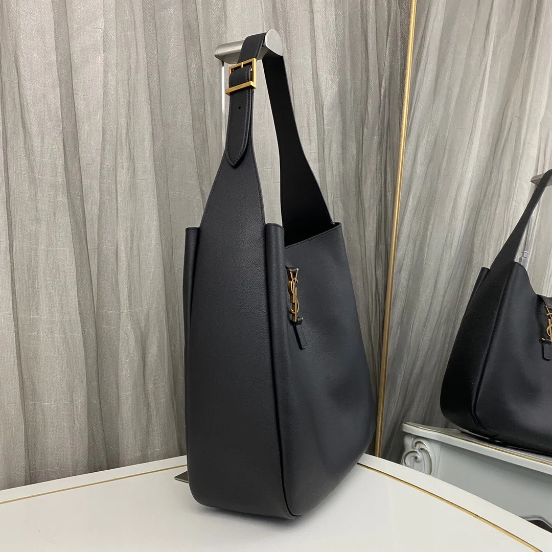 Saint Laurent Black 1453YS Hobe Bag 30 cm product view 3