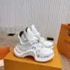 Louis Vuitton Women White Mesh Multicolor Logo Sneakers product view 4
