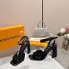 Louis Vuitton Women Black Patent Leather Heels product view 5