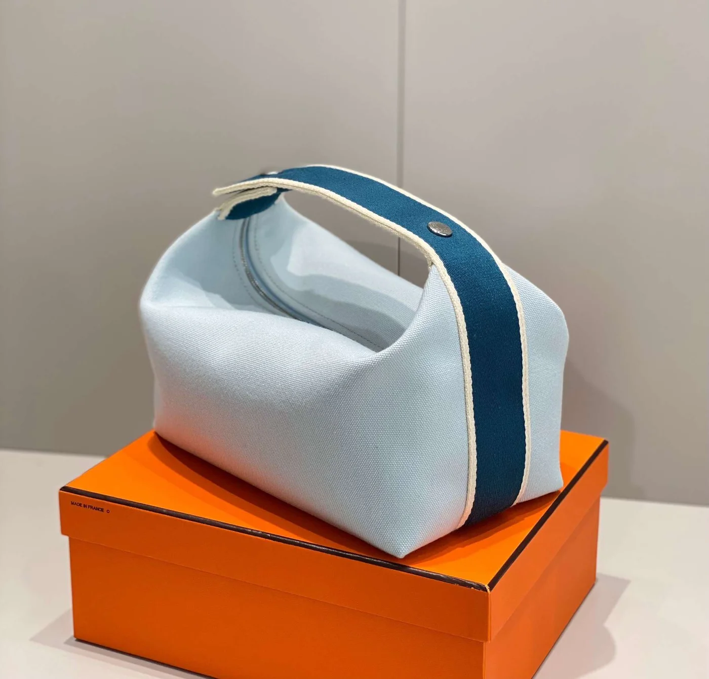 Hermès Bride A Brac PM Woman’s Clutch Bag Blue Handbags 12x20x10cm product view 4