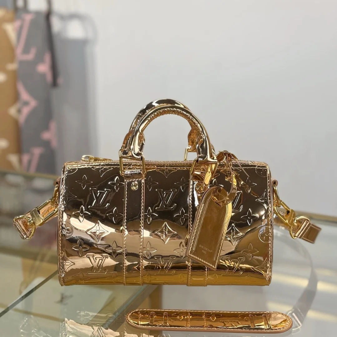 Louis Vuitton Limited Edition Gold Monogram Miroir Speedy 30 bag product view 1