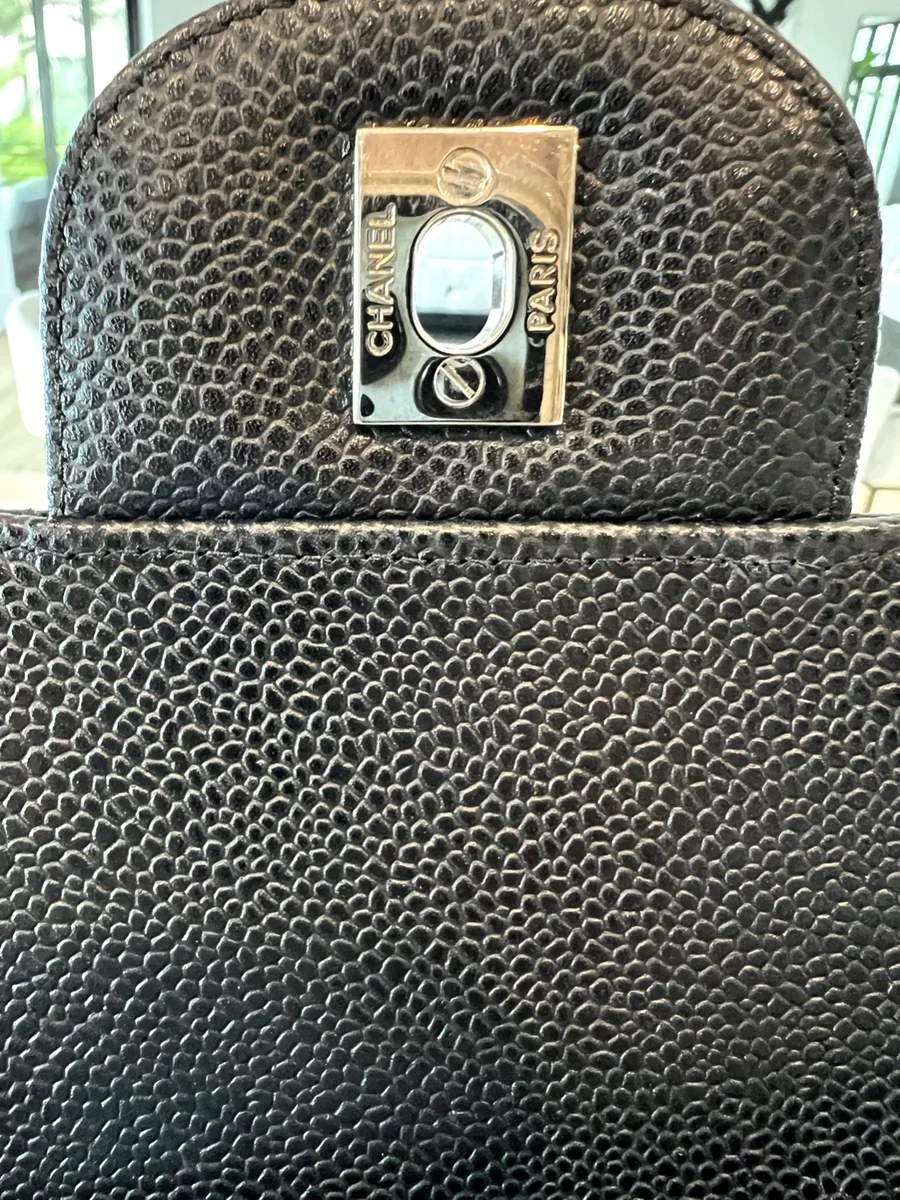 Chanel Maxi Classic Flap Jumbo Black Silver Hardware Bag product view 5
